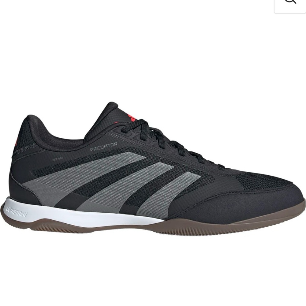 NWT adidas Predator Indoor soccer shoes in Black, Gray. US Men’s 12.